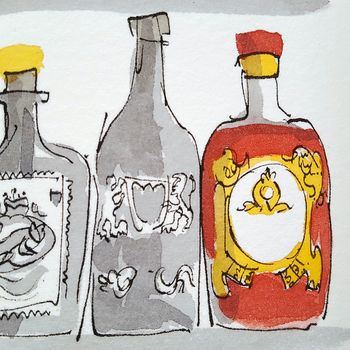 Colourful Gin Bottles Limited Edition Giclee Print, 4 of 7