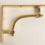 Polished Brass Vintage Style Solid Brass Shelf Brackets, thumbnail 8 of 8