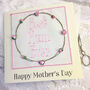 Mothers Day Best Mum Ever Embroidered Rose Card, thumbnail 1 of 4