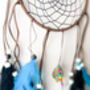 Turquoise And Black Dream Catcher Wall Decor, thumbnail 3 of 6