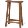 St Mawes Reclaimed Teak Outdoor Bar Stool, thumbnail 3 of 3