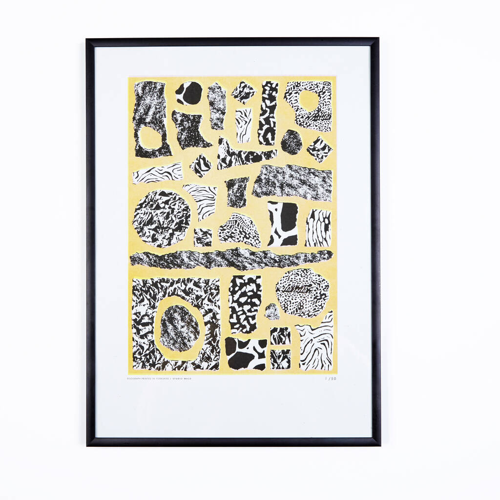 Sale A3 Texture Risograph Print By Studio Wald
