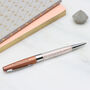 Rose Gold Crystal Sparkle Personalised Pen, thumbnail 1 of 4