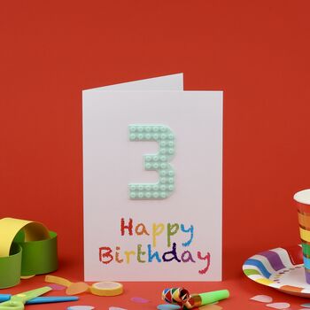 Brick Number Birthday Card, 5 of 9