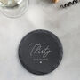 Personalised Slate Coaster 50th Birthday Gift For Mum Her, thumbnail 7 of 9