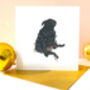 Black Pug 'Happy Howlidays ' Christmas Card, thumbnail 2 of 5