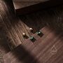 Tiny Emerald Green Cz Marquise Screw Back Earrings, thumbnail 7 of 12