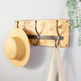 Wooden Coat Rack With Metal Hooks, thumbnail 3 of 4