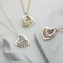 Personalised Family Names Bead Heart Necklace, thumbnail 5 of 9