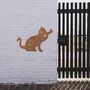 Metal Dog And Cat Set Wall Art Metal Garden Decor, thumbnail 9 of 10