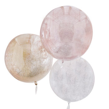 Mixed Metallics Glitter Orb Confetti Balloons, 3 of 3