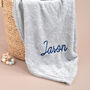 Personalised Cuddle Fleece Baby Unisex Blanket, thumbnail 4 of 7