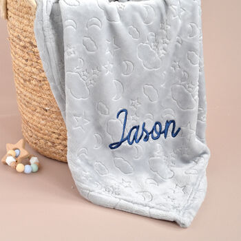 Personalised Cuddle Fleece Baby Unisex Blanket, 4 of 7