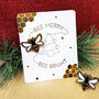 Festive Bee Merry Pin Badge, thumbnail 1 of 6