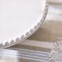 White Ceramic Cake Stand With Beaded Edge, thumbnail 5 of 6