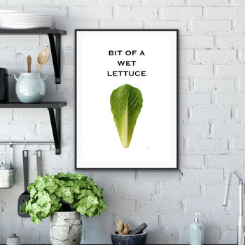 Bit Of A Wet Lettuce Kirchen Print, 2 of 3