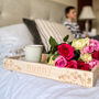 Personalised Wooden Flower Breakfast Tray, thumbnail 1 of 2