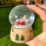 Christmas Snowglobe With Sleeping Mouse, thumbnail 5 of 5
