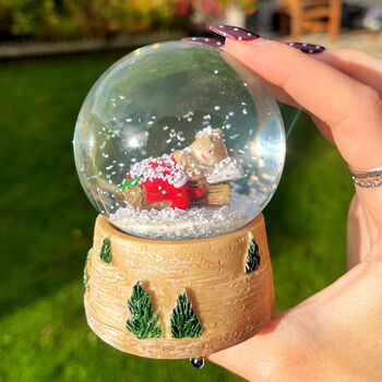 Christmas Snowglobe With Sleeping Mouse, 5 of 5