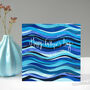 Blue Waves Father's Day Card, thumbnail 1 of 8