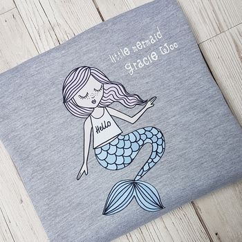 Personalised Little Mermaid Children's Sweatshirt, 3 of 4