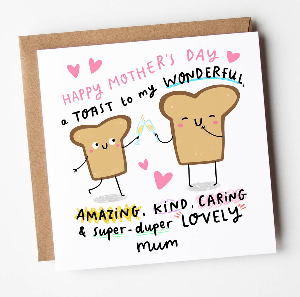 A Toast To My Lovely Mum Mothers Day Card By Arrow T Co