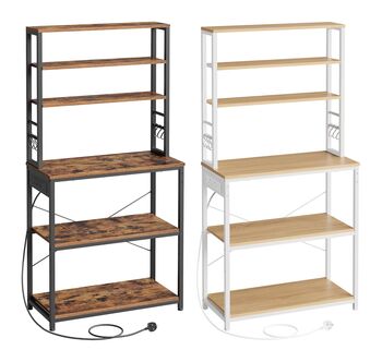 Bakers Rack Coffee Bar Kitchen Shelf Unit, 8 of 8