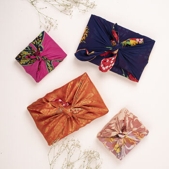Eco Friendly Reusable Fabric Gift Wrap From Sari Cloth, 3 of 7