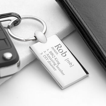 Personalised Definition Keyring, 2 of 5
