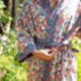 Long Kimono Robe Thorpe Made With Liberty Fabric, thumbnail 5 of 8
