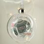 Personalised Cosy Jumper Christmas Glass Bauble, thumbnail 5 of 5