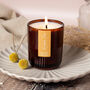 Secret Beach Scented Soy Amber Glass Candle, thumbnail 1 of 10