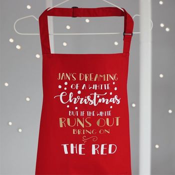 I'm Dreaming Of A White Christmas Apron, 5 of 10
