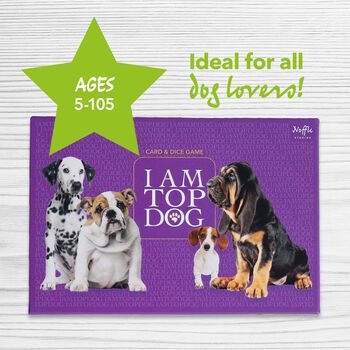 I Am Top Dog ~ Gift For Dog Lovers Of All Ages / Game About Dogs / Present From The Dog / Fun Game For Christmas Eve Box, 3 of 8