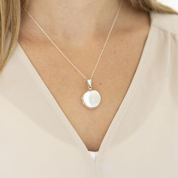 Monogram Initial Personalised Sterling Silver Locket, 3 of 12
