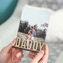 Personalised Me And Dad Photo Frame Holder Fathers Gift, thumbnail 5 of 9
