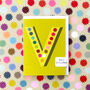 Mini V Alphabet Card, thumbnail 1 of 5