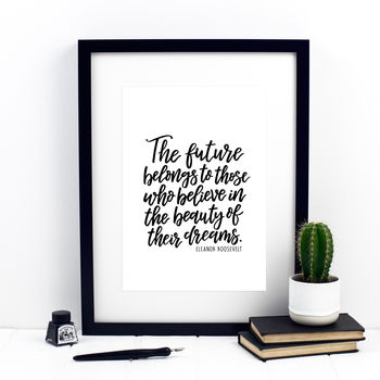 The Future Belongs To Those Who Believe Print, 3 of 7
