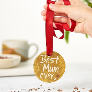 'Best Mum Ever' Chocolate Mother's Day Medal, 4 of 10