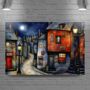 Moonlit Murmurs Landscape Canvas Wall Art, thumbnail 2 of 8