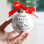 Personalised First Christmas As Mr And Mrs Bauble, thumbnail 2 of 12