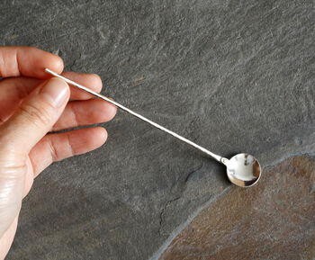 Coffee Spoon In Solid Sterling Silver, 2 of 7