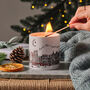 Santa's Sleigh Winter Forest Luxury Christmas Candle, thumbnail 3 of 5