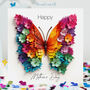 Mother's Day Butterfly With Flowery Wings Card, Not 3D, thumbnail 1 of 12
