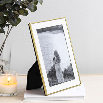 Brass Plated Fine Photo Frame, 2 of 6