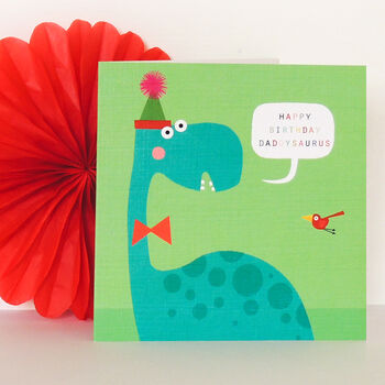Happy Birthday Brontosaurus Card, 5 of 5