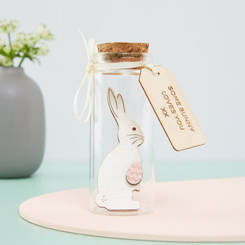 New Baby Bunny Keepsake Message Bottle, 3 of 3