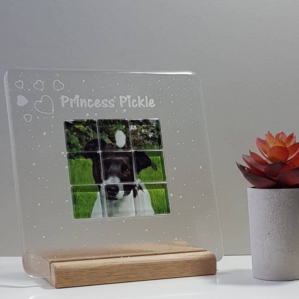 Personalised Mosaic Glass Photograph Display Frame By Martasha Personalised Mosaic Glass Photograph Display Frame