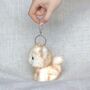 Adorable Plush Animal Keyring – Cat And Dog Bag Charms, thumbnail 7 of 9