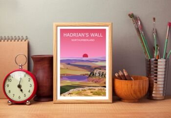 Hadrians Wall Northumberland Art Print, 4 of 4